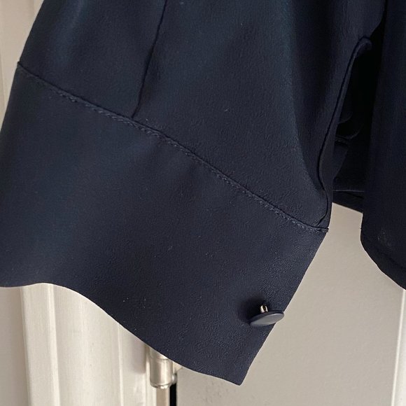 Vintage Emporio Armani Navy Blouse - Picture 3 of 7